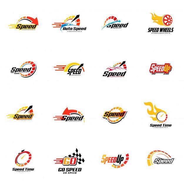 Speed Logo - Speed logo set Vector | Premium Download