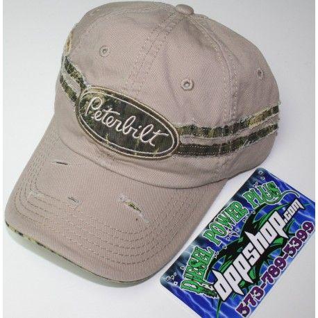 Camo Peterbilt Logo - Peterbilt Mossy tree Oak camo real base ball cap trucker hat - Diesel ...