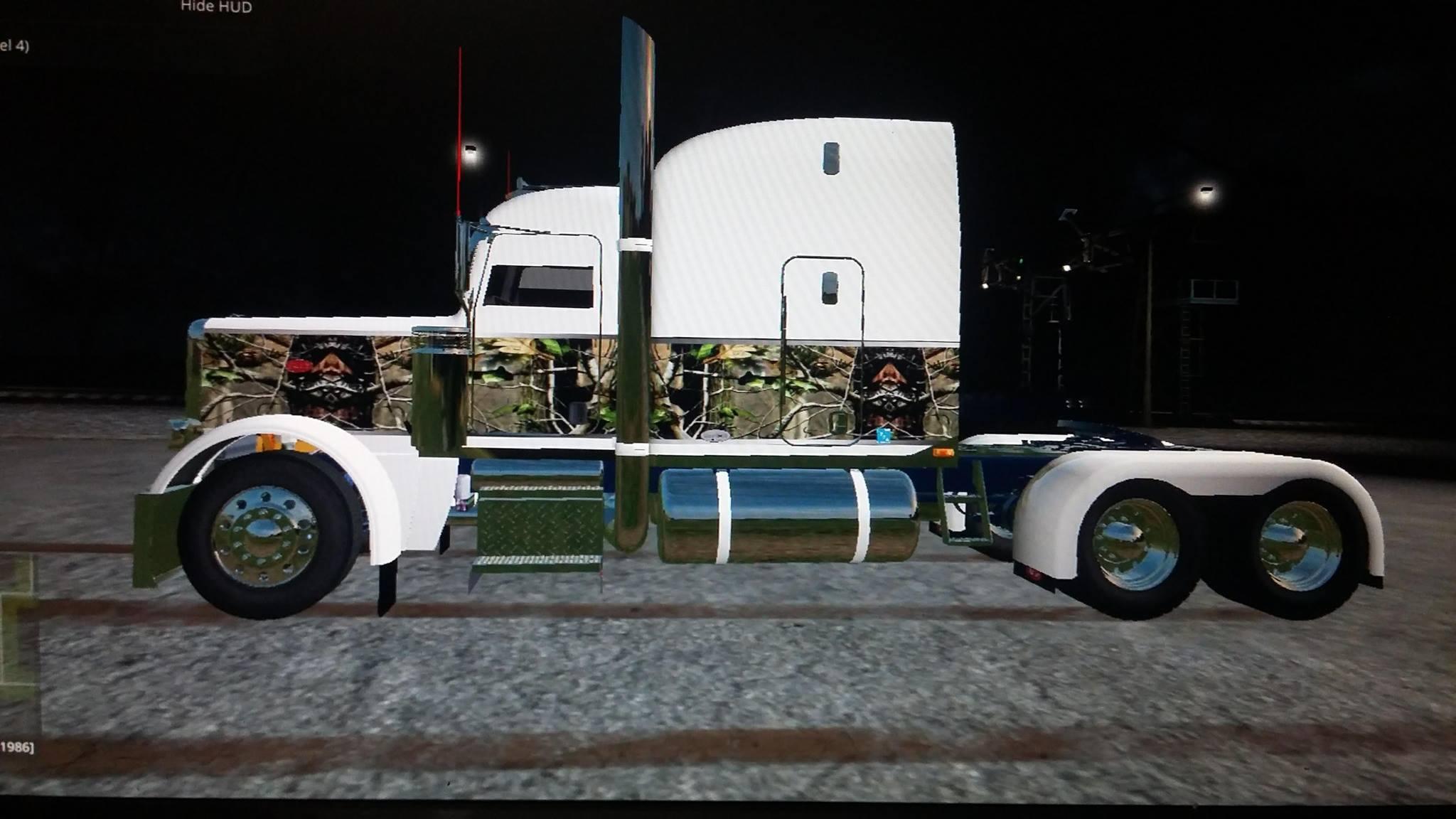 Camo Peterbilt Logo - PETERBILT 388 WHITE CAMO V1.0 LS 17 FS 17 mod / LS 2017