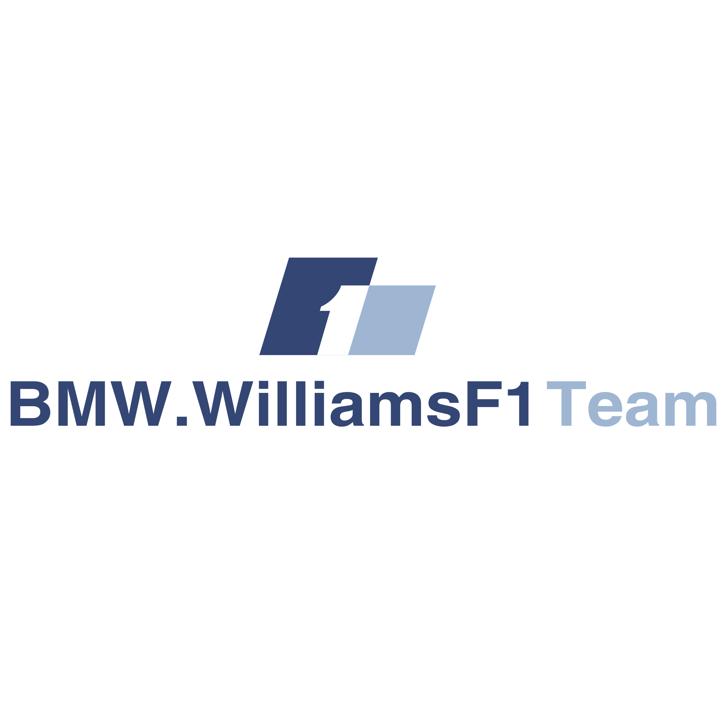 Williams F1 Logo - BMW Williams F1 Team 01 Logo PNG Transparent & SVG Vector