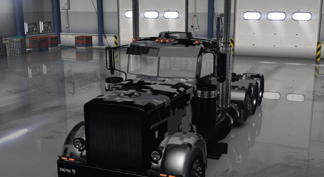 Camo Peterbilt Logo - Peterbilt 389 Urban Camo Skin mod Truck Simulator mod