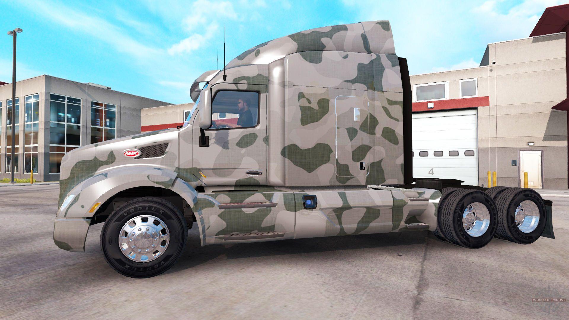 Camo Peterbilt Logo - Camouflage skins for the Peterbilt and Kenworth tractors