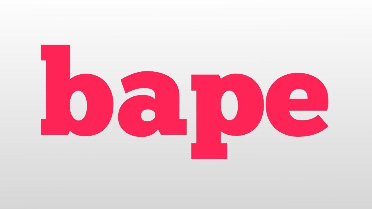 BAPE Word Logo - bape meaning and pronunciation - YouTube