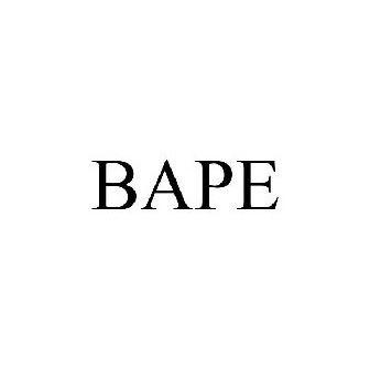 BAPE Word Logo - BAPE Trademark of Nowhere Co., Ltd. Number 4332644