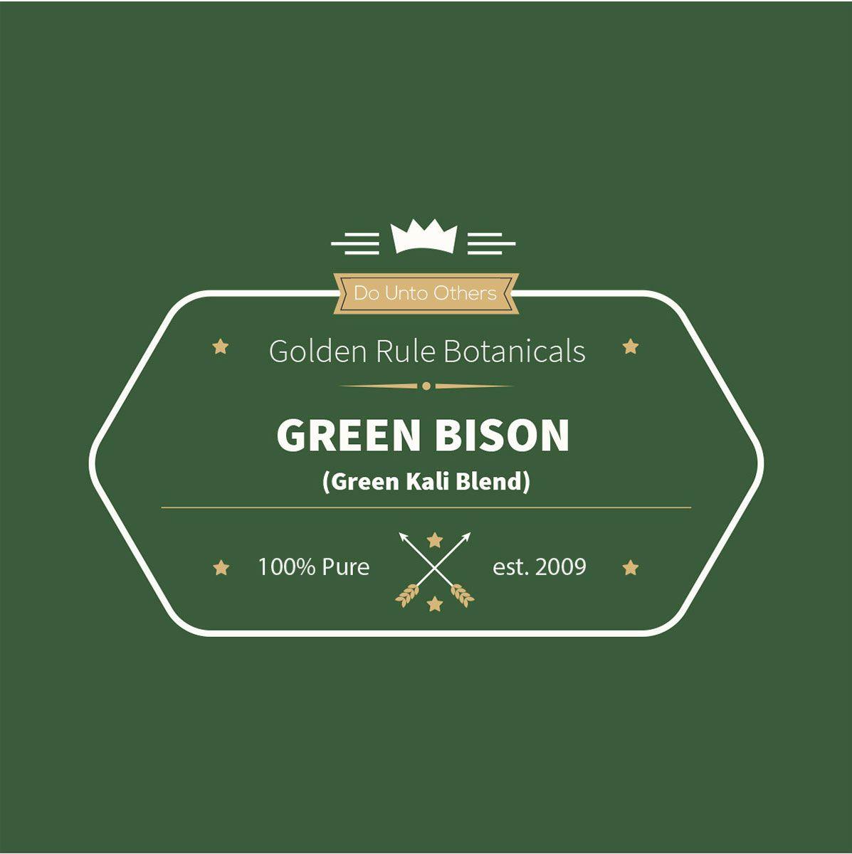 Green Bison Logo - Green Bison, Blend Rule Botanicals