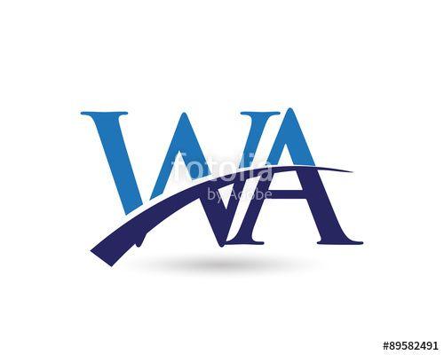 WA Logo - WA Logo Letter Swoosh