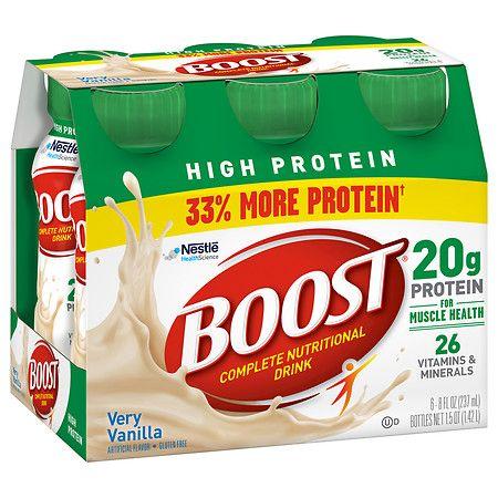 Boost Nutritional Drink Logo - Boost High Protein Complete Nutritional Drink Very Vanilla | Walgreens