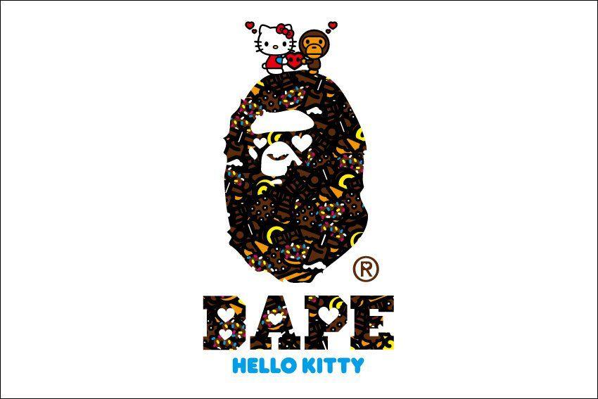 BAPE Word Logo - BAPE *A BATHING APE Kitty & My Melody x BAPE