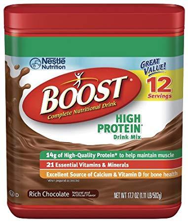 Boost Nutritional Drink Logo - Amazon.com : Boost High Protein - Chocolate Powder, 17.7-Ounce ...