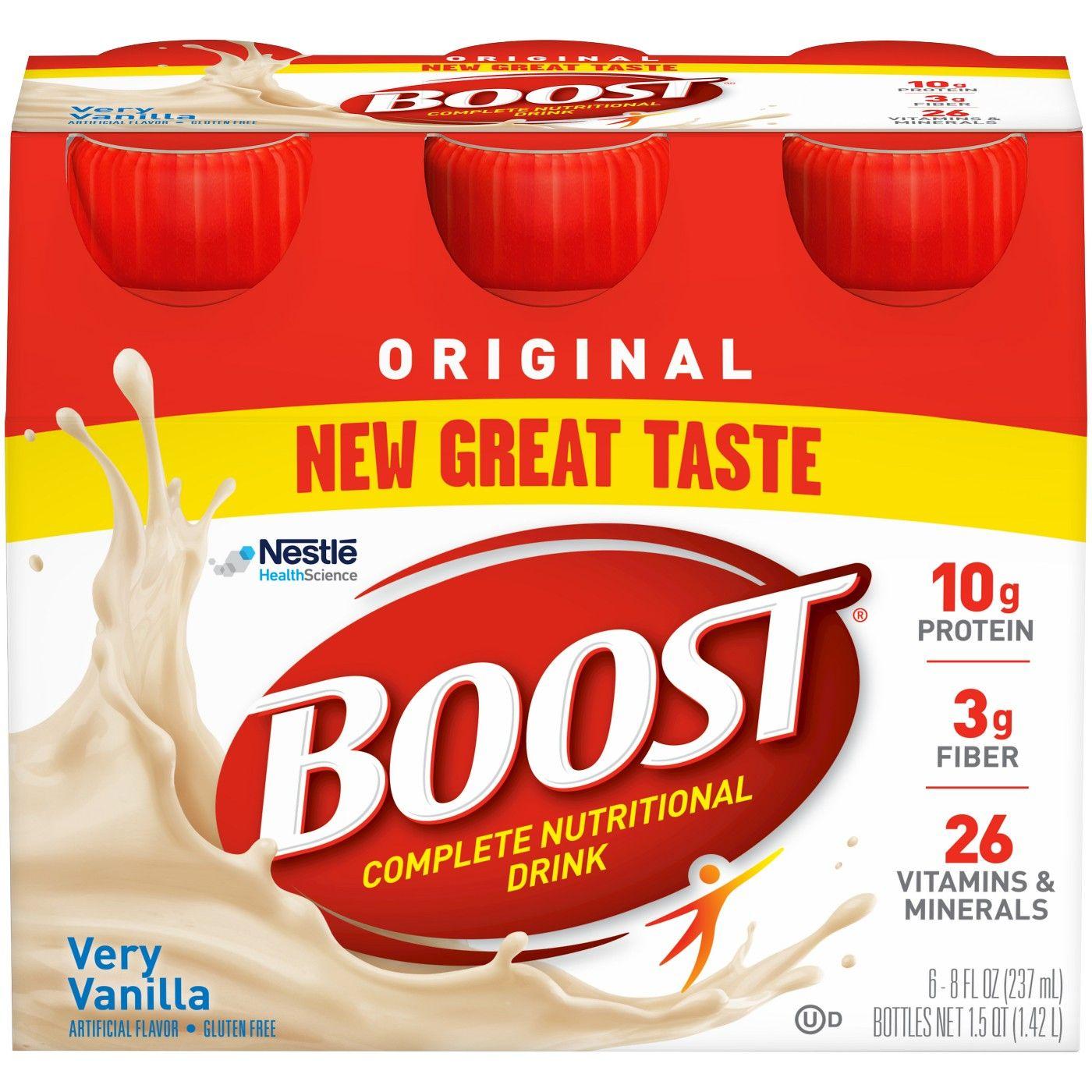 Boost Nutritional Drink Logo - Boost Complete Nutritional Drink, Vanilla Delight, 8 fl oz, 6/Pack ...