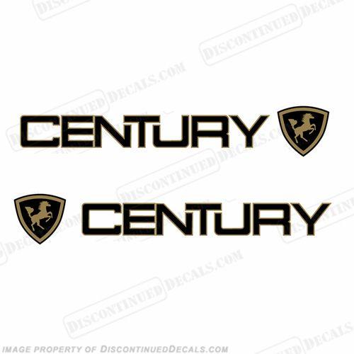 Century Logo - Century Boats Logo w/ Crest Decals - 2 Color!