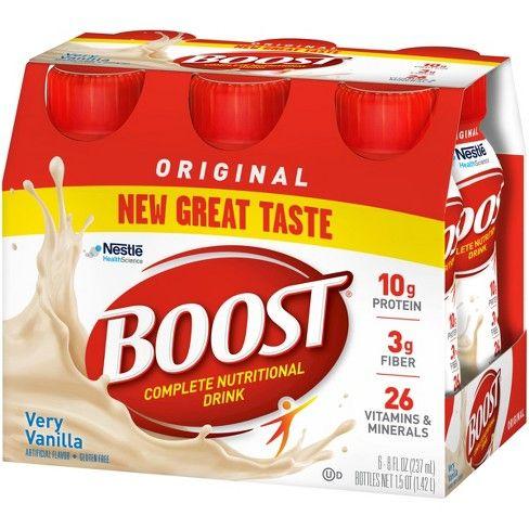 Boost Nutritional Drink Logo - Boost Original Complete Nutritional Drink - Vanilla - 8oz/6ct : Target