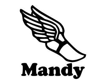 Track Winged Foot Logo - Track winged feet