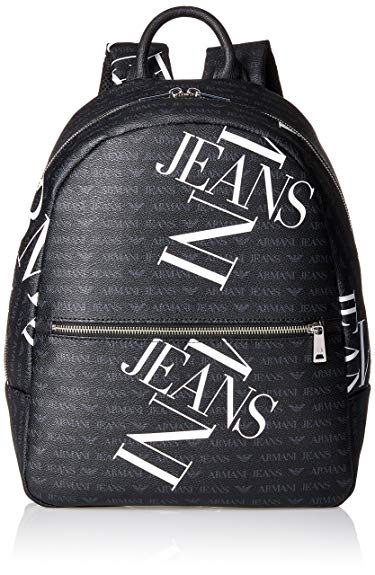 Black and White Cross Logo - Armani Jeans Mens 932538CC996 Backpack Black Black Black Cross Logo