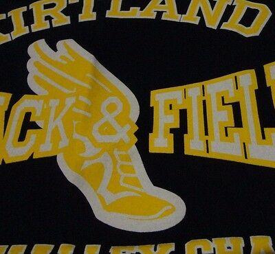 Track Winged Foot Logo - HIGH SCHOOL TRACK Team KIRTLAND T Shirt Winged Foot Logo Size Medium
