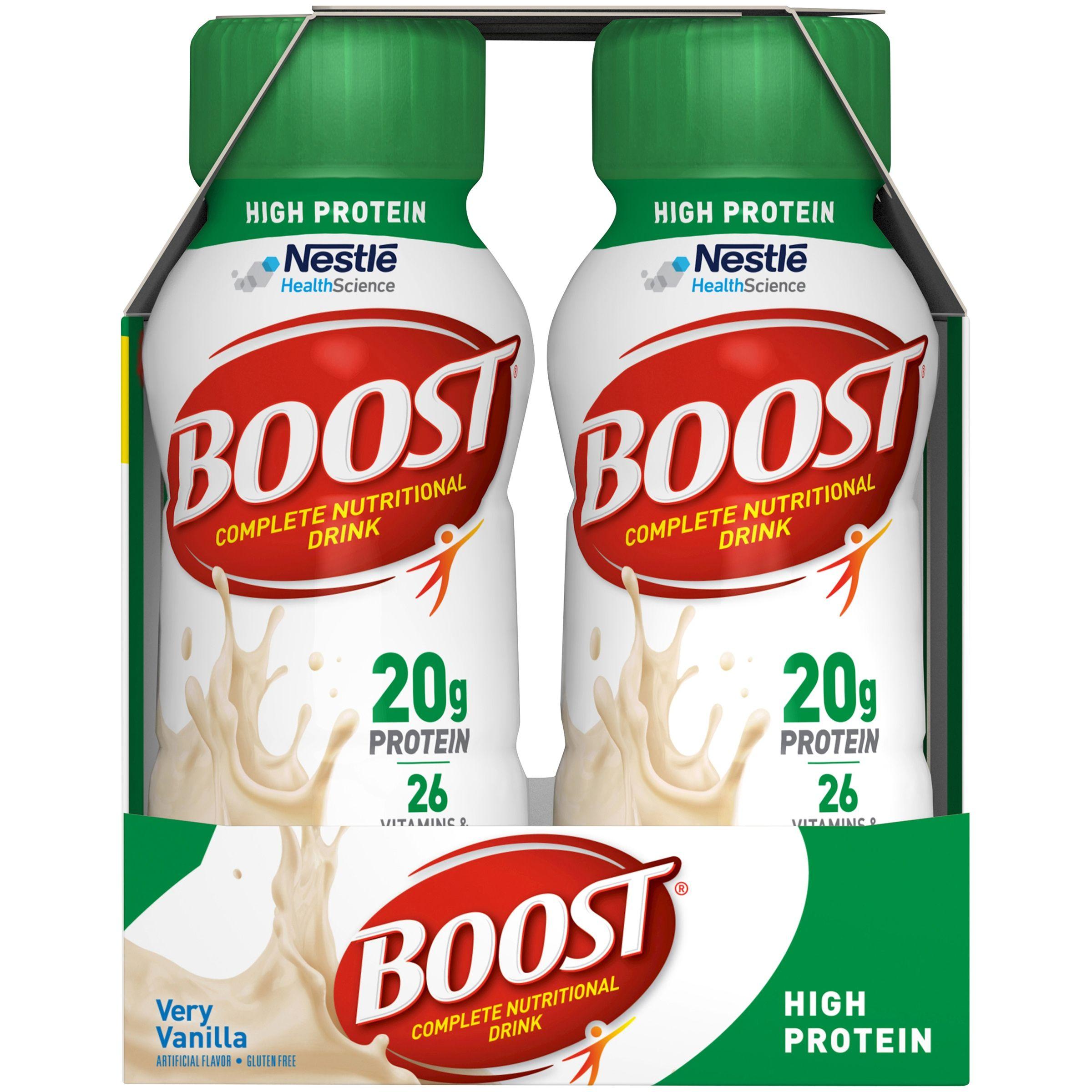 Boost Nutritional Drink Logo - Boost High Protein Complete Nutritional Drink, Very Vanilla, 8 Fl oz ...