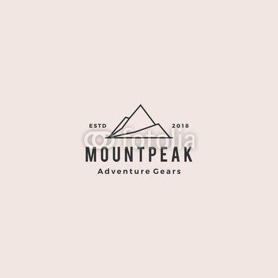 Hipster Mountain Triangle Logo - mount peak mountain logo hipster vintage retro vector icon