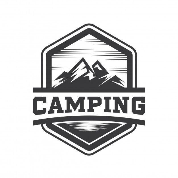 Hipster Mountain Triangle Logo - Hipster Mountain and Camping Logo Vector Vector | Premium Download