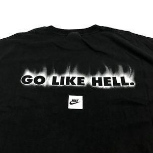 Nike Beast Logo - Vintage NIKE Go Like Hell Fire Grind Beast Mode Graphic T Shirt XL