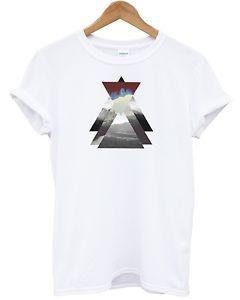 Hipster Mountain Triangle Logo - Mountain Triangle Printed T Shirt Fashion Hipster Indie Tumblr Swag ...