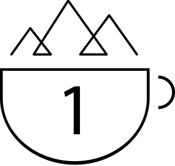 Hipster Mountain Triangle Logo - Round Mountain Coffee - RMC + Silverlake : A Logo Story
