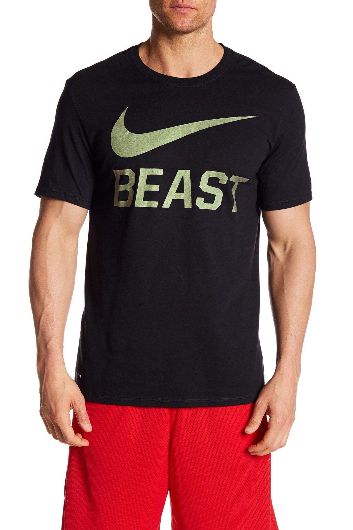 Nike Beast Logo - Nike. Swoosh Beast Athletic Cut Tee
