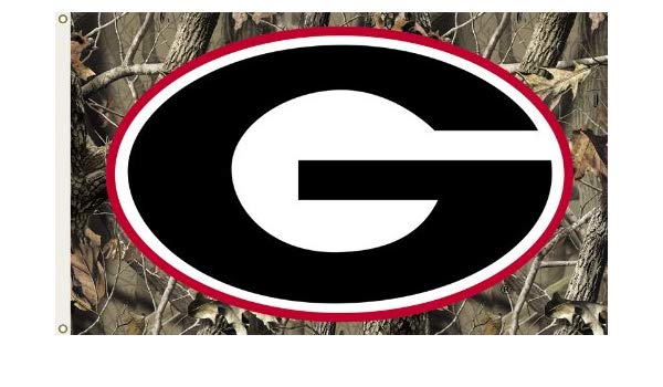 Camo Georgia Logo - Amazon.com : University of Georgia Bulldogs Camo Flag : Sports ...