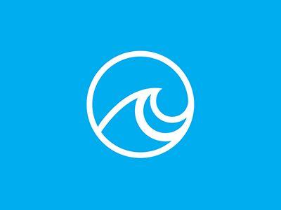 Circle Ocean Logo - Ocean Vibes Icon