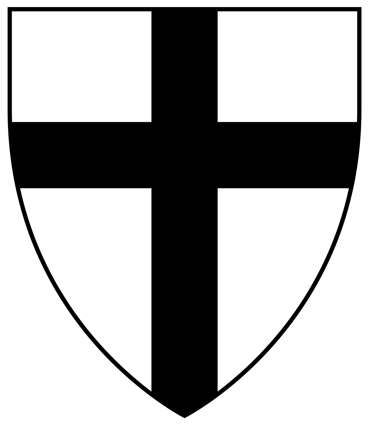 Black and White Cross Logo - Teutonic Order
