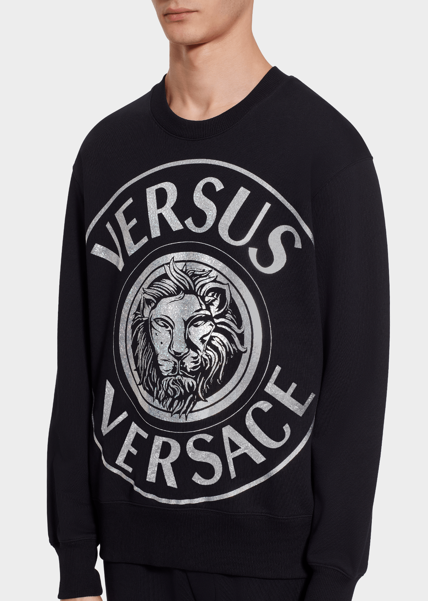 Versace with Lion Logo - Versus Versace Lion Head Logo Sweatshirt for Men. Online Store EU