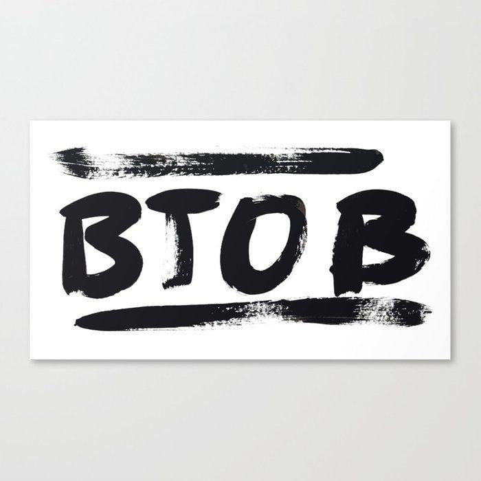 Btob Logo - BTOB Canvas Print by alemos | Society6
