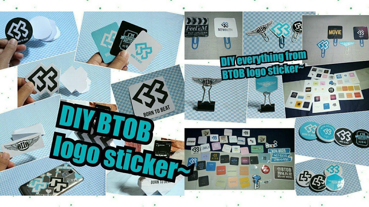 Btob Logo - DIY KPOP 비투비 BTOB logo stickers ~ - YouTube