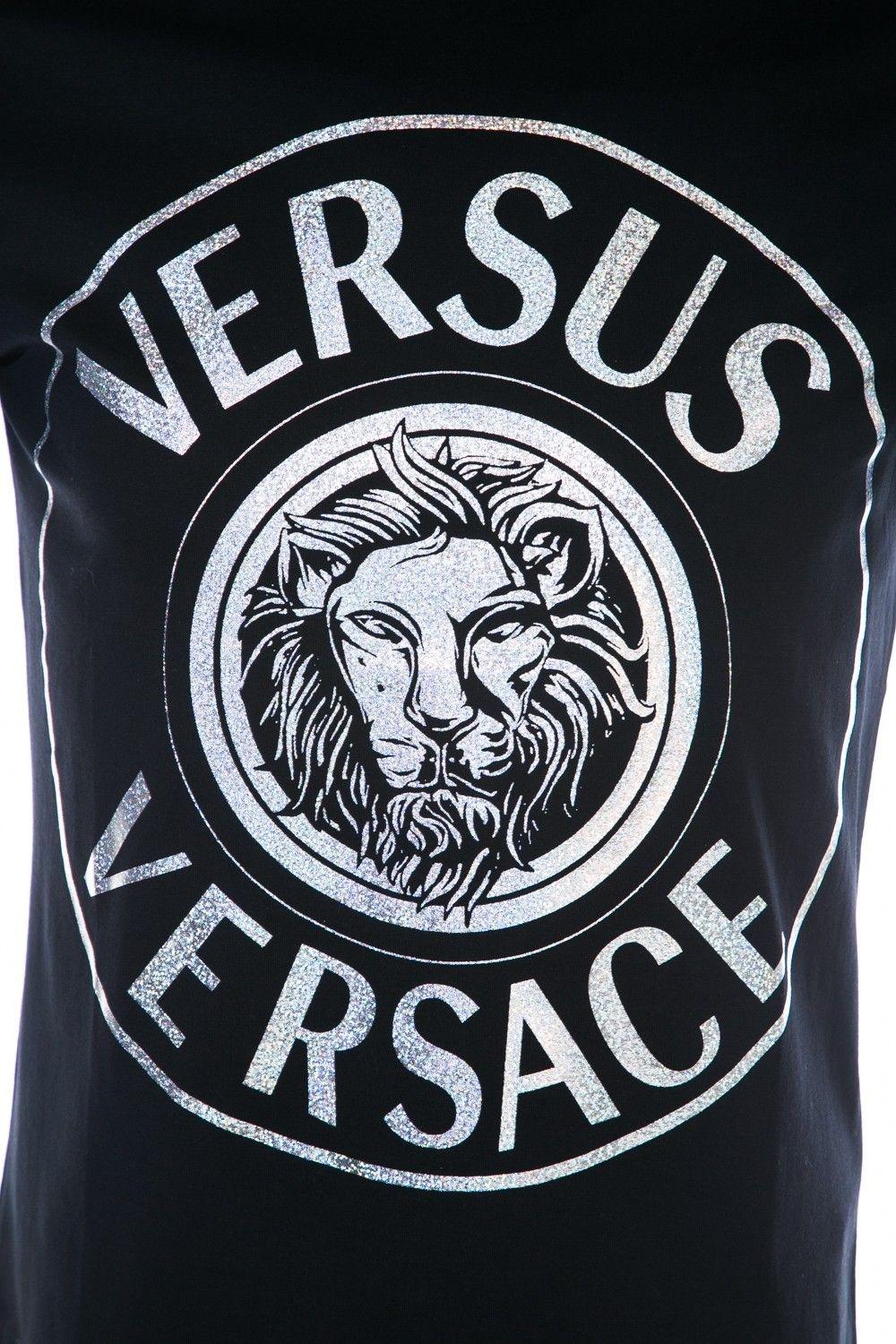 Versace Lion Logo - Versus Versace Logo T Shirt in Black I Versus Versace I Norton Barrie