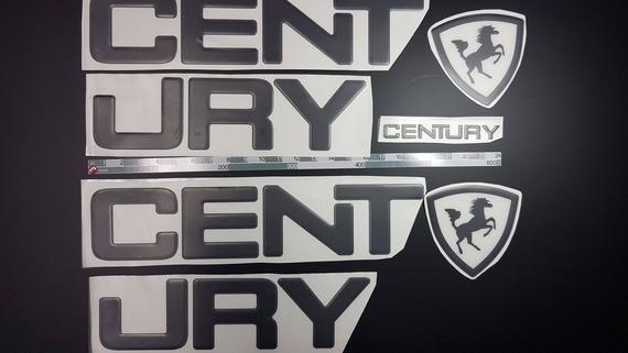Century Boat Logo - Century Boats Emblems 33 black FREE FAST delivery DHL