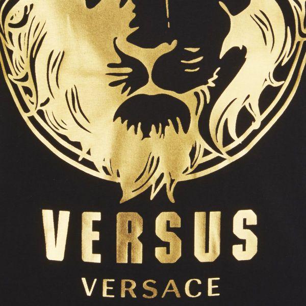 Versace Lion Logo - Versus Versace Men's Lion Print T-Shirt - Black and Stamp - Free UK ...