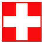 Red White Cross Company Logo - Logos Quiz Level 2 Answers - Logo Quiz Game Answers