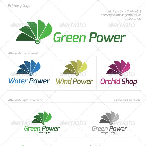 Flower Power Company Logo - Flower Power Logo Templates from GraphicRiver