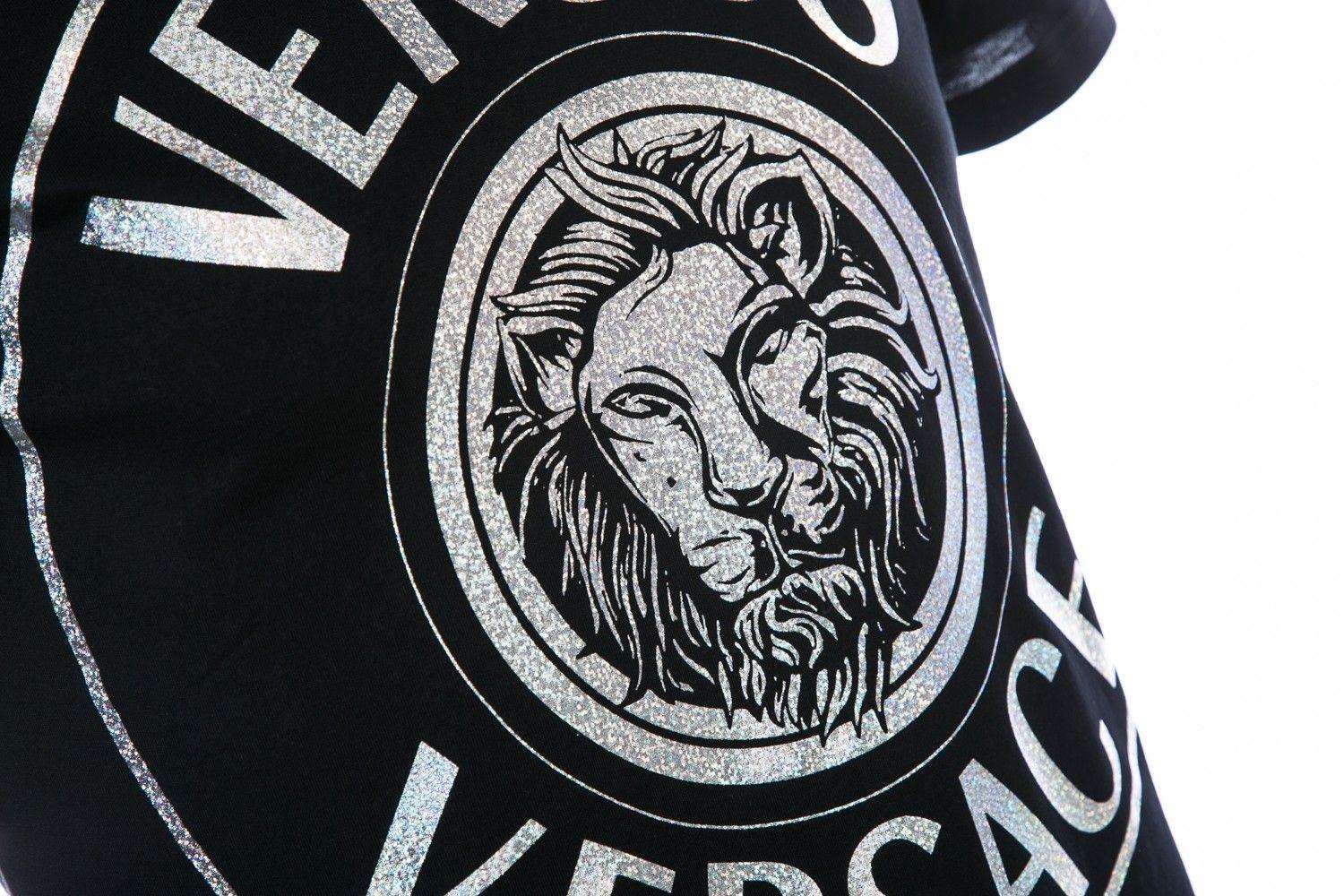 Versace with Lion Logo - Versus Versace Logo T Shirt in Black I Versus Versace I Norton Barrie