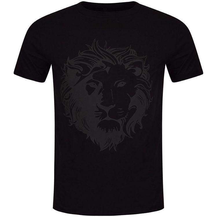 Shirt with Lion Logo - Discount Versus Versace T-Shirts On Sale - Men Versus Versace Black ...