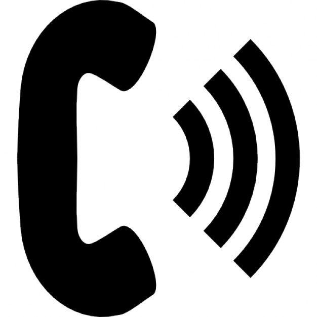 Small Phone Logo - Phone auricular with high volume Icon