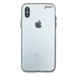 Small Phone Logo - Clear Case Black Phone Case X XS