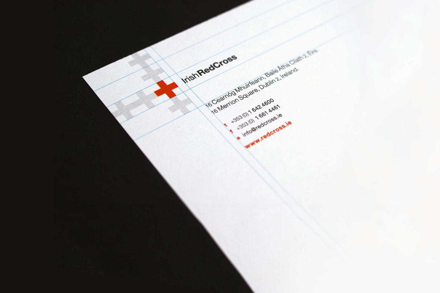 Square White with Red Cross Brand Logo - Irish Red Cross | CI Studio Dublin