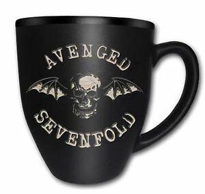 Batman Deathbat Logo - Avenged Sevenfold Mug Deathbat Logo Official New 16 fl oz Matt ...