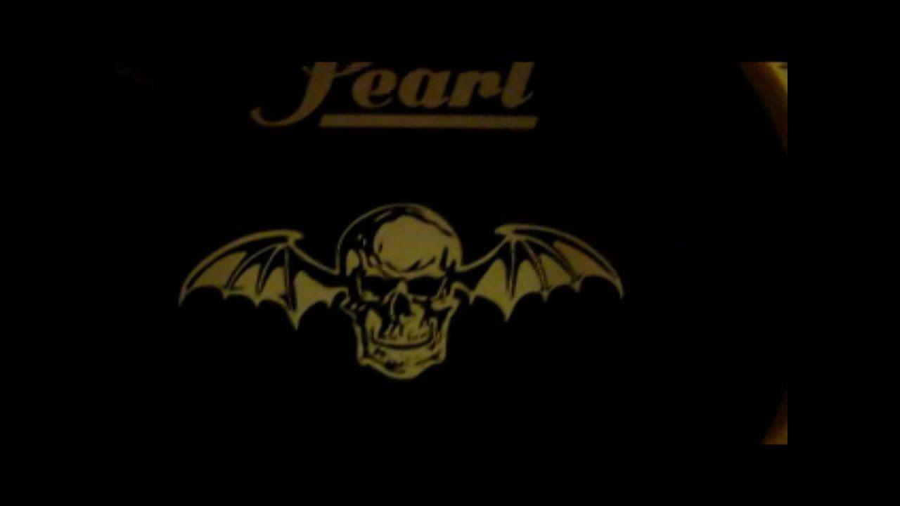 Batman Deathbat Logo - My Deathbat Bass Drum Decal - YouTube