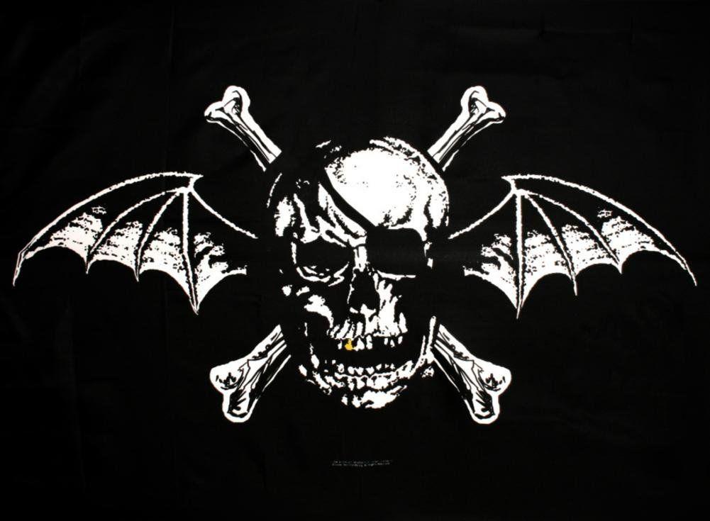 Batman Deathbat Logo - Avenged Sevenfold - Death Bat Textile Poster: Amazon.co.uk: Kitchen ...