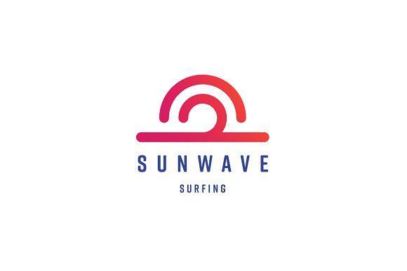 Sun and Wave Logo - Sun Wave Logo Template Logo Templates Creative Market