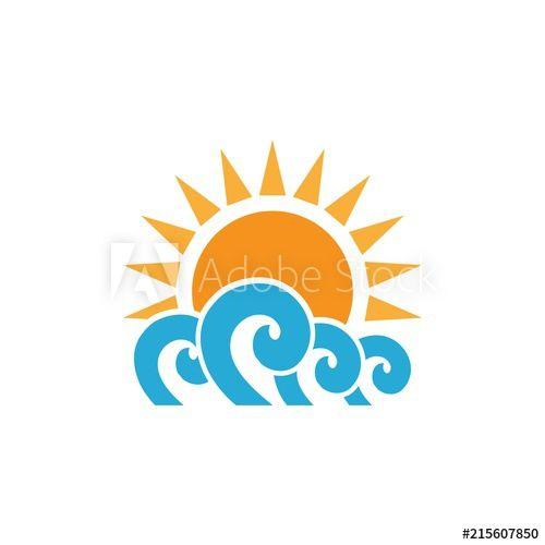 Sun and Wave Logo - sun wave logo this stock vector and explore similar vectors at