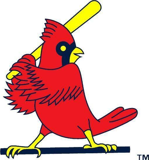 Scared Cardinal Bird Logo - Late 80's early 90's St. Louis Cardinals bird logo. | Cardinals ...