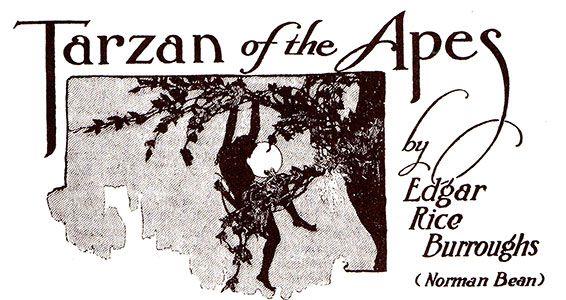 Tarzan Black and White Logo - Tarzan of the Comics