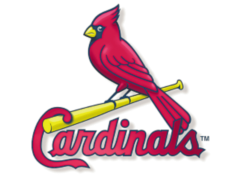 Scared Cardinal Bird Logo - Cardinal Bird on the Bat Logo - Town PlannerTown Planner